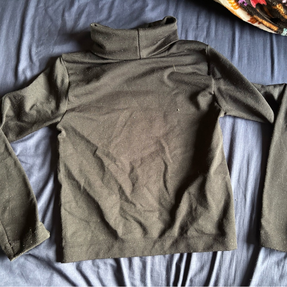 One Step Up crop Turtleneck